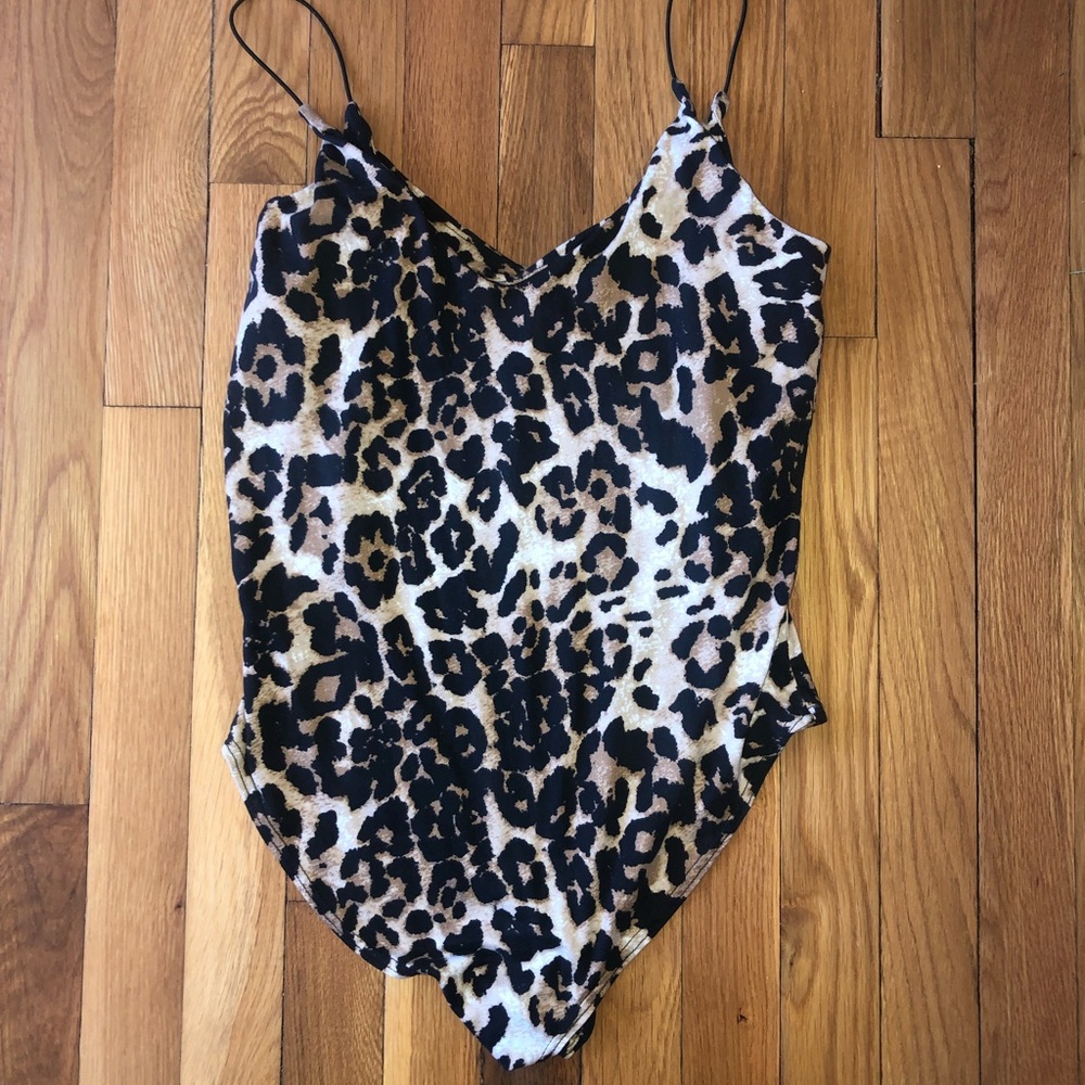 Cheetah print body suit
